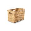 The Basket Lady Tall Rectangular Wicker Storage Basket, Small, 16.5 in L x 10.5 in W x 10.5 in H, Sandstone view 1