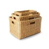 The Basket Lady Tall Rectangular Wicker Storage Basket, Small, 16.5 in L x 10.5 in W x 10.5 in H, Sandstone view 2