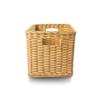 The Basket Lady Tall Rectangular Wicker Storage Basket, Small, 16.5 in L x 10.5 in W x 10.5 in H, Sandstone view 4