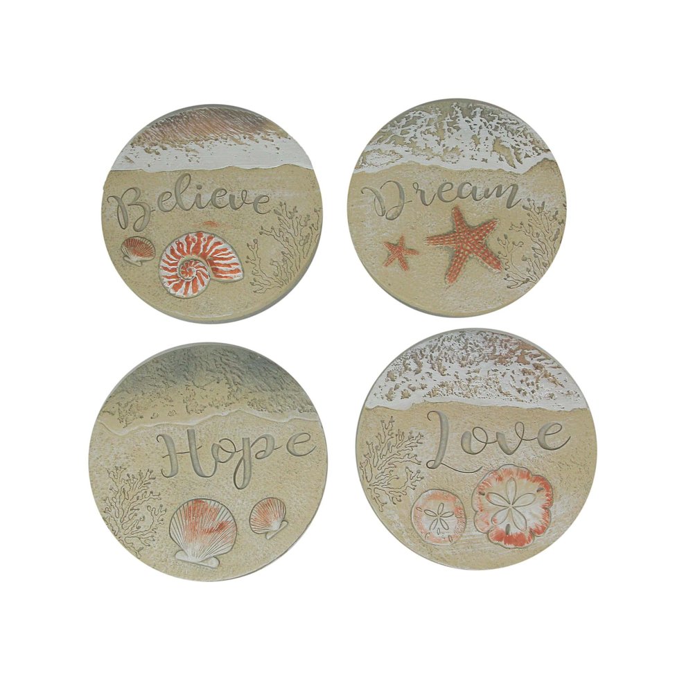 Chesapeake Bay 10" Shoreline Stepping Stones 4 Piece Set