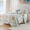 Greenland Home Barefoot Bungalow Atlantis Coastal Quilt Set, 5-Piece King/Cal King, Jade view 2