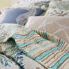 Greenland Home Barefoot Bungalow Atlantis Coastal Quilt Set, 5-Piece King/Cal King, Jade view 3