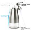 AUMIO 2 Pack Soap Dispenser Stainless Steel Case Glass Liner Hand Pump Dispenser, Refillable Liquid Hand Soap Dispenser for Bathroom & Kitchen - Brushed Nickel view 3