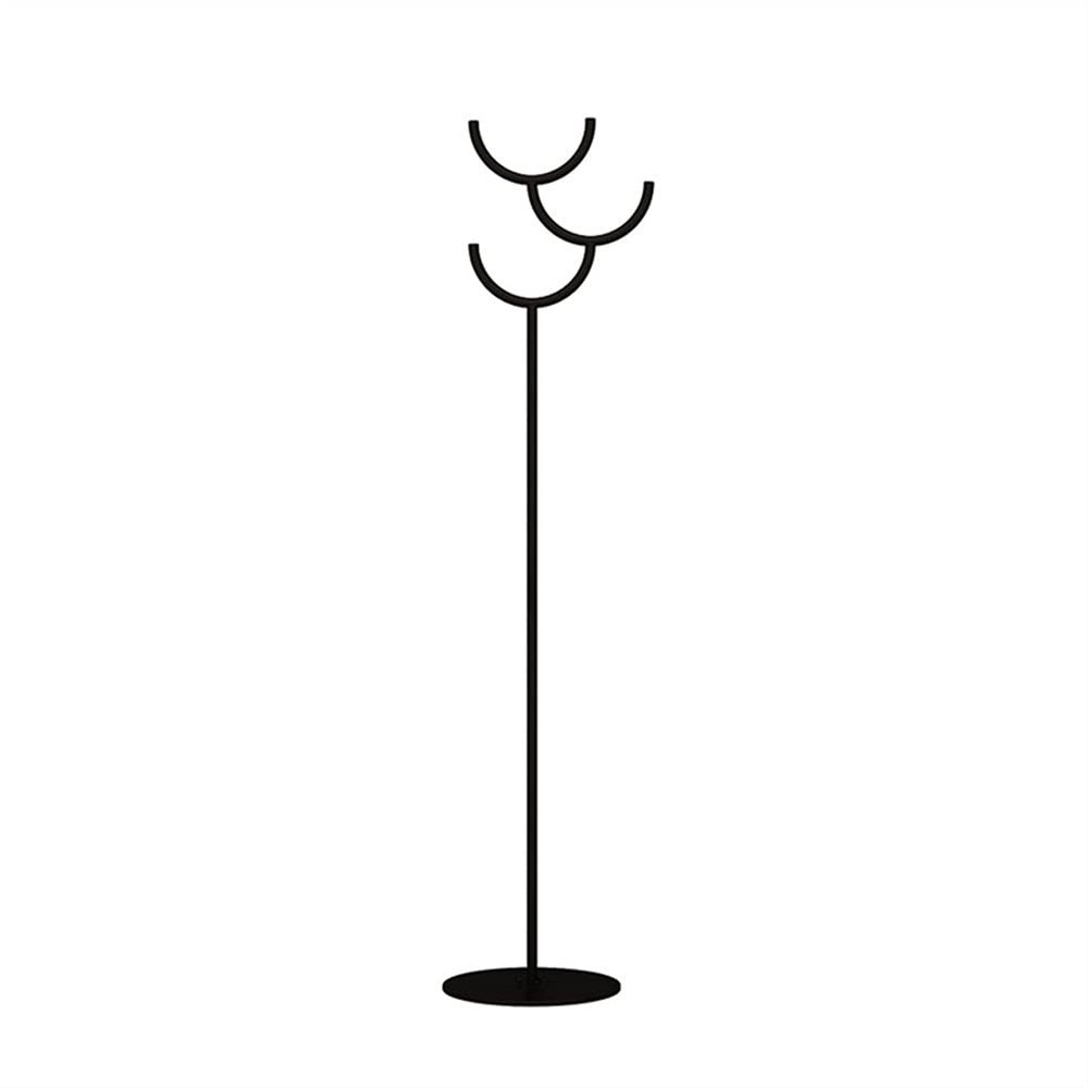 Coat Rack Stand Iron Coat Rack, Solid Wood Coat Stand, Free Standing Hall Coat Tree for Coats, Hats, Bags, Purses, for Entryway, Hallway, Rubberwood Freestanding,Easy Assembly