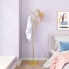 Coat Rack Stand Iron Coat Rack, Solid Wood Coat Stand, Free Standing Hall Coat Tree for Coats, Hats, Bags, Purses, for Entryway, Hallway, Rubberwood Freestanding,Easy Assembly view 3