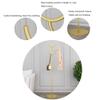 Coat Rack Stand Iron Coat Rack, Solid Wood Coat Stand, Free Standing Hall Coat Tree for Coats, Hats, Bags, Purses, for Entryway, Hallway, Rubberwood Freestanding,Easy Assembly view 4