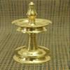 Tangerine Brass Kerala Nilavilakku || Kerala Diya || Kerala Deepak- its Kerala Traditional Brass Oil Lamp - Height -8 inches- Sets of 2 pcs (2) view 2