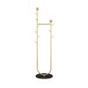 Coat Rack Stand Garment Rack Entryway Freestanding Clothes Racks with Marble Base 1.75cm Metal Pipe Stable Clothing Hanger Easy Assembly Freestanding,Easy Assembly (Color : Gold, Size : Black Base) view 1