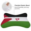 2 Pack Car Neck Pillow Western Sahara Flag Softness Car Headrest Pillow for Driving with Memory Foam Pillow Removable view 3