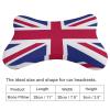 2 Pack Car Neck Pillow British Flag Softness Car Headrest Pillow for Driving with Memory Foam Pillow Removable view 2