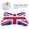 2 Pack Car Neck Pillow British Flag Softness Car Headrest Pillow for Driving with Memory Foam Pillow Removable view 3