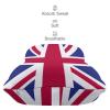 2 Pack Car Neck Pillow British Flag Softness Car Headrest Pillow for Driving with Memory Foam Pillow Removable view 4