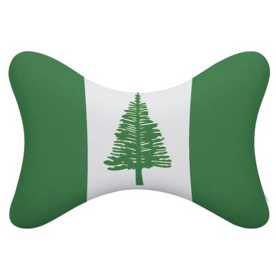 2 Pack Car Neck Pillow Norfolk Lsland Flag Softness Car Headrest Pillow for Driving with Memory Foam Pillow Removable