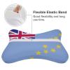 2 Pack Car Neck Pillow Tuvalu Flag Softness Car Headrest Pillow for Driving with Memory Foam Pillow Removable view 3