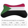 2 Pack Car Neck Pillow Sudan Flag Softness Car Headrest Pillow for Driving with Memory Foam Pillow Removable view 2