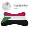 2 Pack Car Neck Pillow Sudan Flag Softness Car Headrest Pillow for Driving with Memory Foam Pillow Removable view 3
