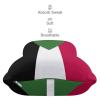 2 Pack Car Neck Pillow Sudan Flag Softness Car Headrest Pillow for Driving with Memory Foam Pillow Removable view 4