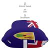 2 Pack Car Neck Pillow Turks and Caicos Lslands Flag Softness Car Headrest Pillow for Driving with Memory Foam Pillow Removable view 4
