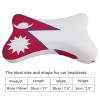 2 Pack Car Neck Pillow Nepal Flag Softness Car Headrest Pillow for Driving with Memory Foam Pillow Removable view 2