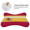 2 Pack Car Neck Pillow Spain Flag Softness Car Headrest Pillow for Driving with Memory Foam Pillow Removable view 3