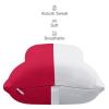 2 Pack Car Neck Pillow Poland Flag Softness Car Headrest Pillow for Driving with Memory Foam Pillow Removable view 4