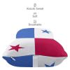 2 Pack Car Neck Pillow Peru Flag Softness Car Headrest Pillow for Driving with Memory Foam Pillow Removable view 4