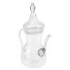 1Pc Glass Teapot, Tea Kettle Infuser Clear Decorative Water Kettle Coffee Dispenser Bottle Milk Serving Pot Flower for Home and Restaurant, 1000ml view 1