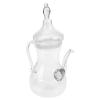 1Pc Glass Teapot, Tea Kettle Infuser Clear Decorative Water Kettle Coffee Dispenser Bottle Milk Serving Pot Flower for Home and Restaurant, 1000ml view 2