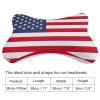 2 Pack Car Neck Pillow American Flag Softness Car Headrest Pillow for Driving with Memory Foam Pillow Removable view 2