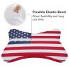 2 Pack Car Neck Pillow American Flag Softness Car Headrest Pillow for Driving with Memory Foam Pillow Removable view 3