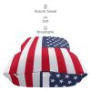 2 Pack Car Neck Pillow American Flag Softness Car Headrest Pillow for Driving with Memory Foam Pillow Removable view 4