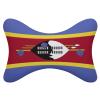 2 Pack Car Neck Pillow Swaziland Flag Softness Car Headrest Pillow for Driving with Memory Foam Pillow Removable view 1