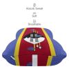 2 Pack Car Neck Pillow Swaziland Flag Softness Car Headrest Pillow for Driving with Memory Foam Pillow Removable view 4