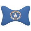 2 Pack Car Neck Pillow Northern Mari-ana Lslands Flag Softness Car Headrest Pillow for Driving with Memory Foam Pillow Removable view 1