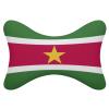 2 Pack Car Neck Pillow Suriname Flag Softness Car Headrest Pillow for Driving with Memory Foam Pillow Removable view 1