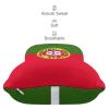 2 Pack Car Neck Pillow Portugal Flag Softness Car Headrest Pillow for Driving with Memory Foam Pillow Removable view 4