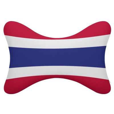 2 Pack Car Neck Pillow Thailand Flag Softness Car Headrest Pillow for Driving with Memory Foam Pillow Removable