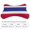 2 Pack Car Neck Pillow Thailand Flag Softness Car Headrest Pillow for Driving with Memory Foam Pillow Removable view 2