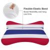 2 Pack Car Neck Pillow Thailand Flag Softness Car Headrest Pillow for Driving with Memory Foam Pillow Removable view 3