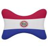 2 Pack Car Neck Pillow Paraguay Flag Softness Car Headrest Pillow for Driving with Memory Foam Pillow Removable view 1