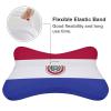 2 Pack Car Neck Pillow Paraguay Flag Softness Car Headrest Pillow for Driving with Memory Foam Pillow Removable view 3