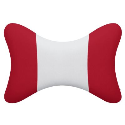 2 Pack Car Neck Pillow Peru Flag Softness Car Headrest Pillow for Driving with Memory Foam Pillow Removable