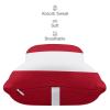 2 Pack Car Neck Pillow Peru Flag Softness Car Headrest Pillow for Driving with Memory Foam Pillow Removable view 4