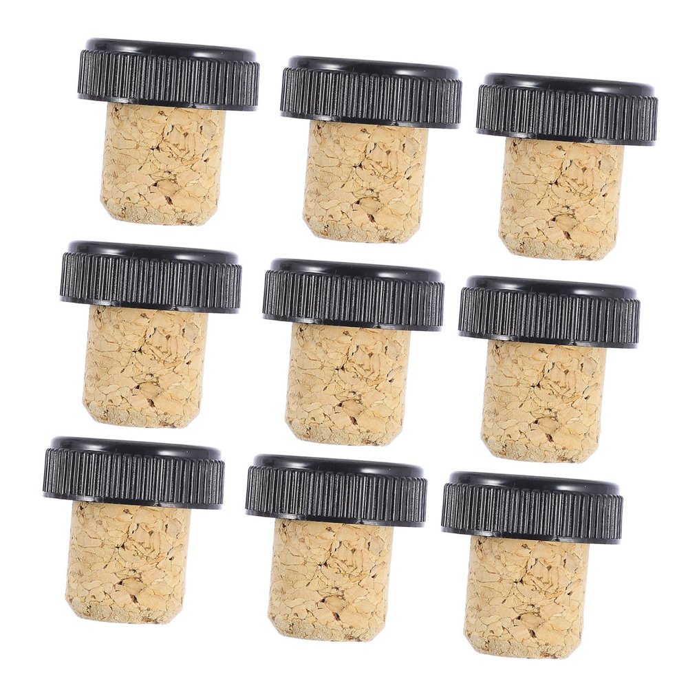 24pcs Wine Corks Beer Bottle Stopper Bottle Stopper Wood Plastic Wine Bottle Stopper Collection