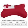 2 Pack Car Neck Pillow Tonga Flag Softness Car Headrest Pillow for Driving with Memory Foam Pillow Removable view 2