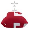 2 Pack Car Neck Pillow Tonga Flag Softness Car Headrest Pillow for Driving with Memory Foam Pillow Removable view 4