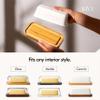 KIVY Glass butter dish with airtight lid that keeps butter soft - For countertop and refrigerator door shelf - Butter tray with lid fridge - Butter holder for counter - Covered butter dishes view 4
