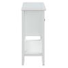 36 inches Long Slim Console Table for Entry Hallways,Home Utility Tables with 4 Storage Drawers and Open Shelf, Farmhouse Entryway Hall Living Room Narrow Sofa Table (White), WF281041AACDJ view 4