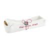 Mud Pie Santa's Sleigh Cracker Dish with Toothpick Holder Server, White view 1