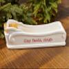 Mud Pie Santa's Sleigh Cracker Dish with Toothpick Holder Server, White view 2
